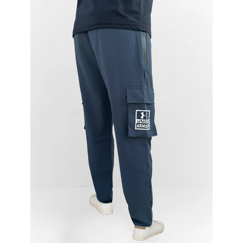 Steal Blue Cargo Sports Trousers | Montivo Pakistan
