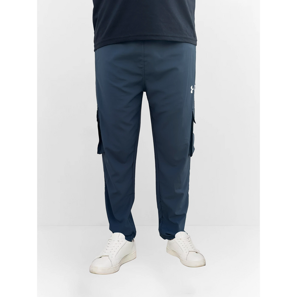 Steal Blue Cargo Sports Trousers | Montivo Pakistan