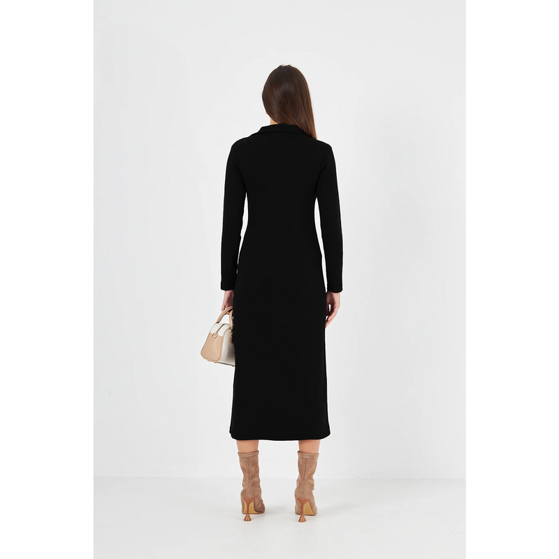 Black Polo Bodycon Dress | Montivo Pakistan