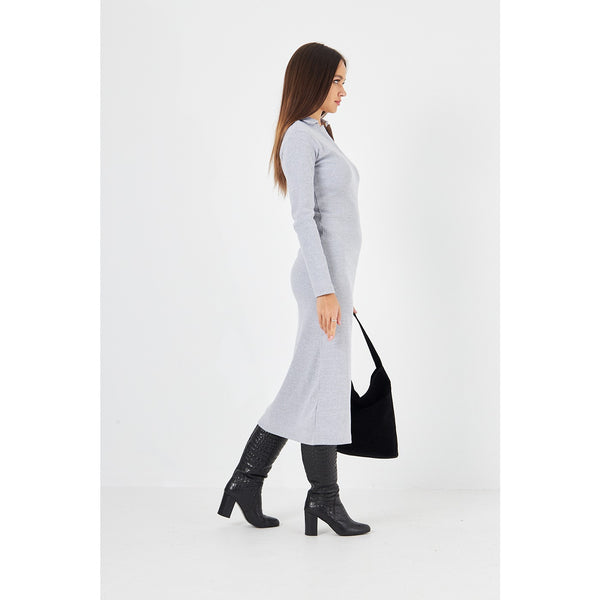 Grey Polo Bodycon Dress | Montivo Pakistan