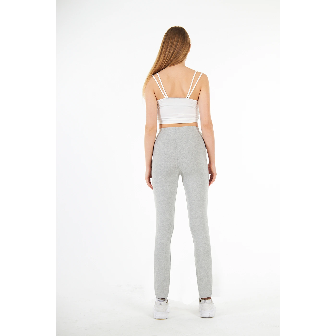 Grey Cotton Jersey Leggings | Montivo Pakistan