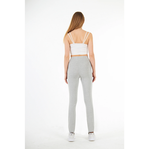 Grey Cotton Jersey Leggings | Montivo Pakistan