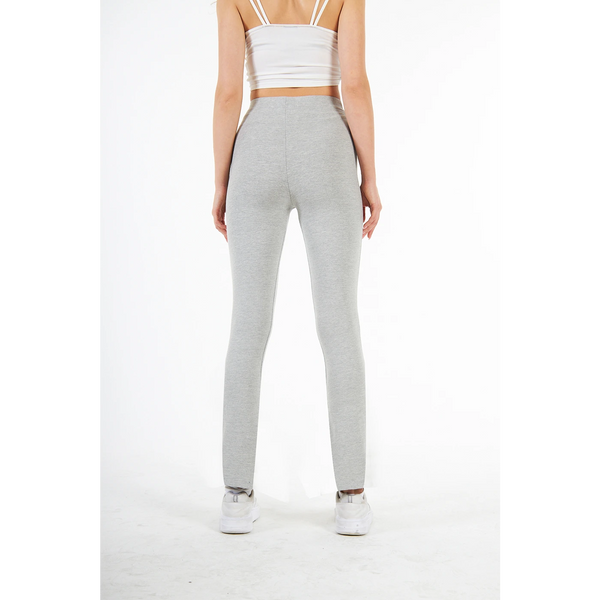 Light Grey Cotton Jersey Leggings | Montivo Pakistan