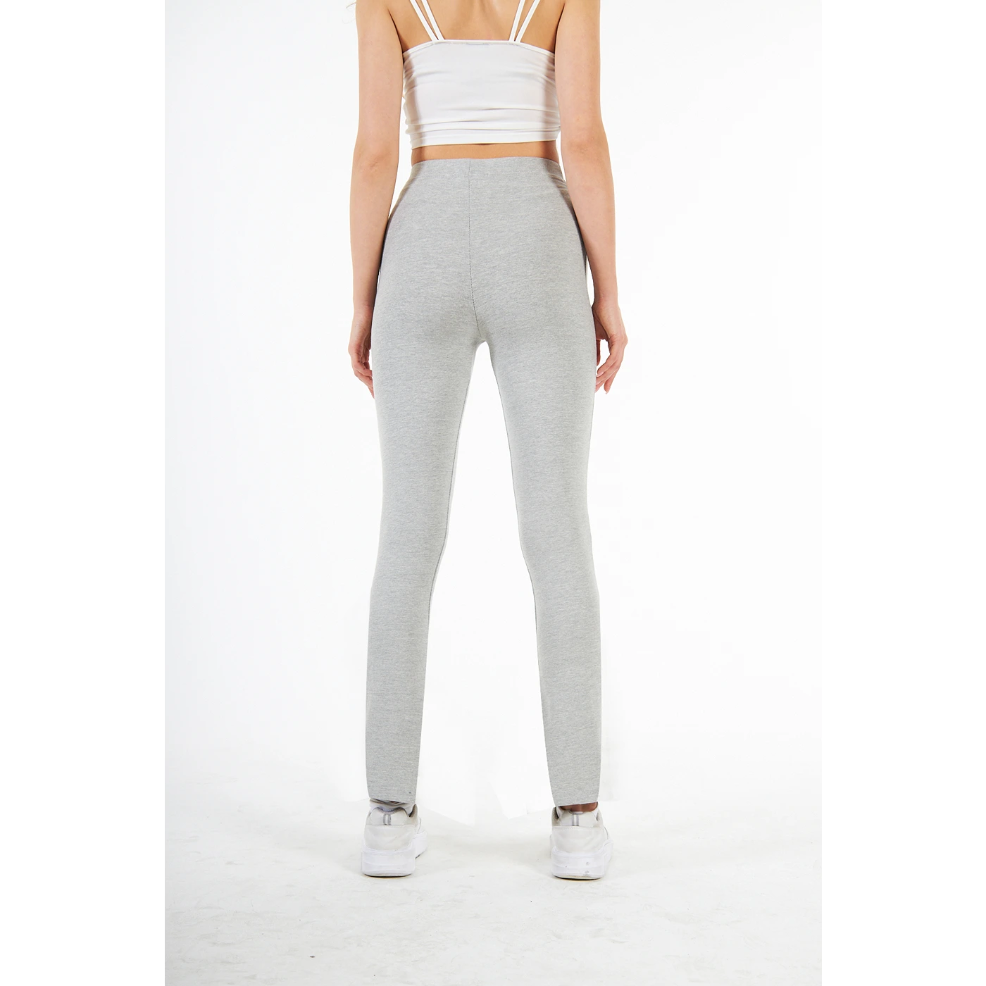 Grey Cotton Jersey Leggings | Montivo Pakistan