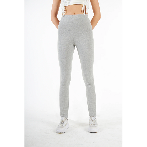 Light Grey Cotton Jersey Leggings | Montivo Pakistan