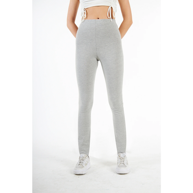 Grey Cotton Jersey Leggings | Montivo Pakistan