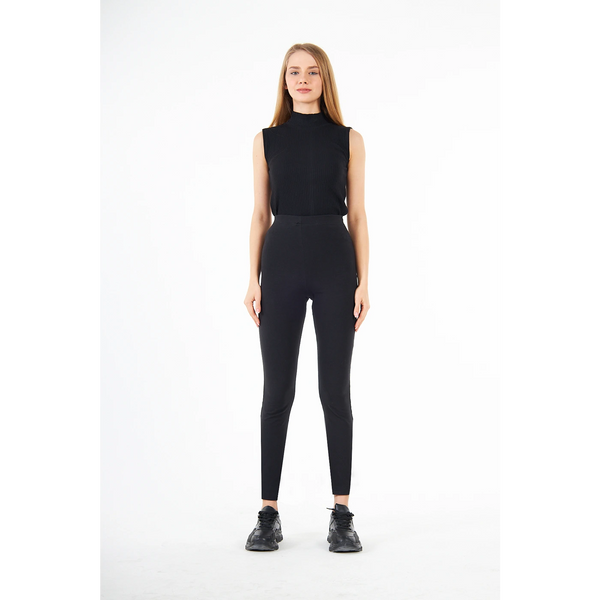 Black Cotton Jersey Leggings | Montivo Pakistan