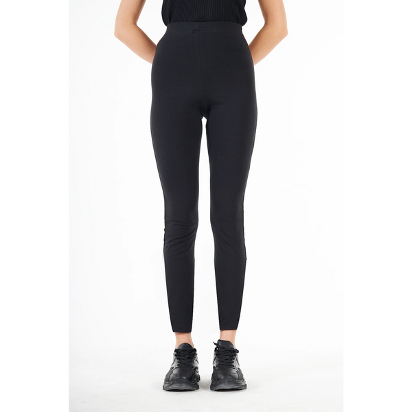 Black Cotton Jersey Leggings | Montivo Pakistan