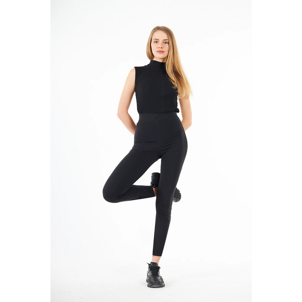 Black Cotton Jersey Leggings | Montivo Pakistan