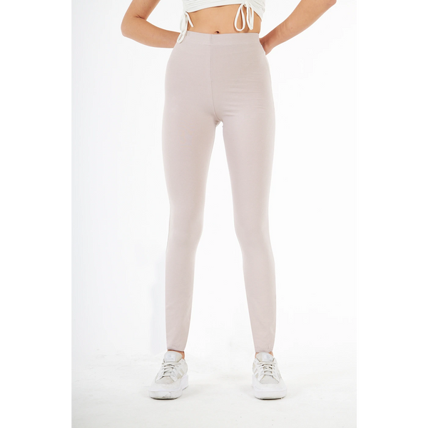 Nude Cotton Jersey Leggings | Montivo Pakistan