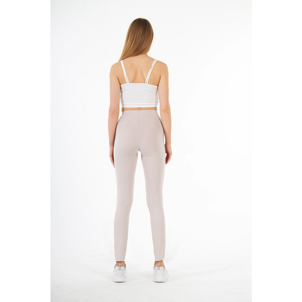 Nude Cotton Jersey Leggings | Montivo Pakistan