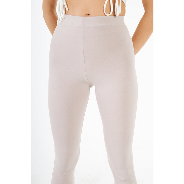 Nude Cotton Jersey Leggings | Montivo Pakistan