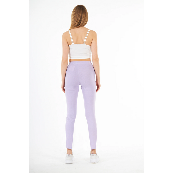 Lilac Cotton Jersey Leggings | Montivo Pakistan
