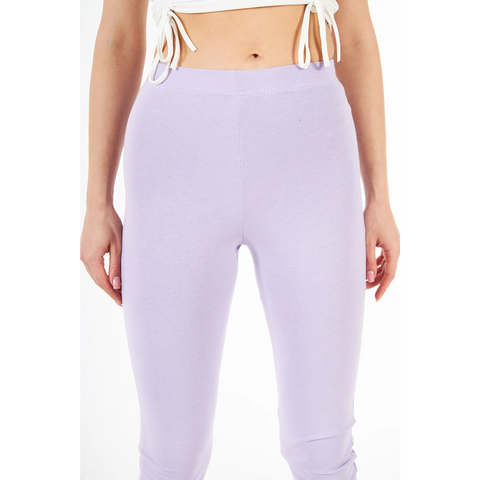 Lilac Cotton Jersey Leggings | Montivo Pakistan