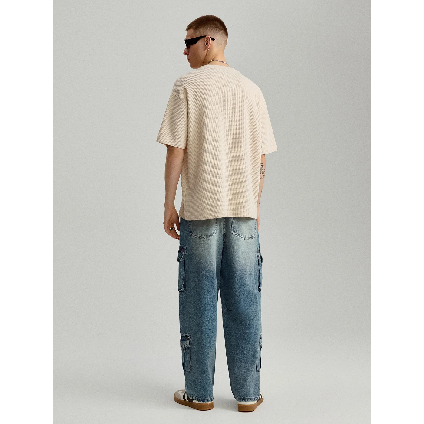 Vintage Blue Baggy Cargo Jeans | Montivo Pakistan
