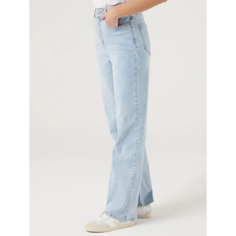 Light Blue Wide Leg Jeans | Montivo Pakistan