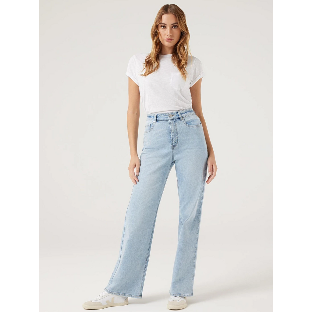 Light Blue Wide Leg Jeans Montivo