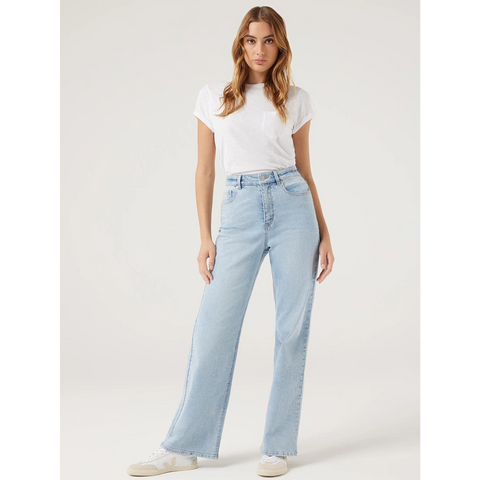 Light Blue Wide Leg Jeans | Montivo Pakistan