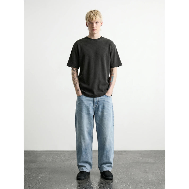 Black STWD Waffle Overszied Tshirt | Montivo Pakistan