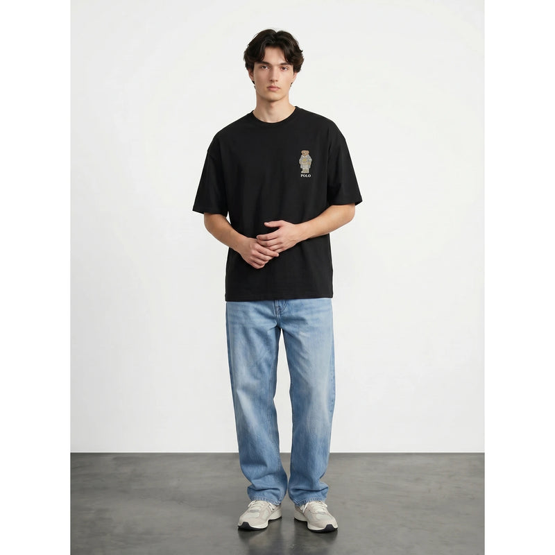 Black RL Bear Oversized Tshirt | Montivo Pakistan