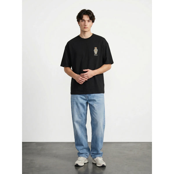 Black RL Bear Oversized Tshirt | Montivo Pakistan