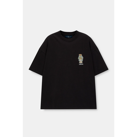Black RL Bear Oversized Tshirt | Montivo Pakistan