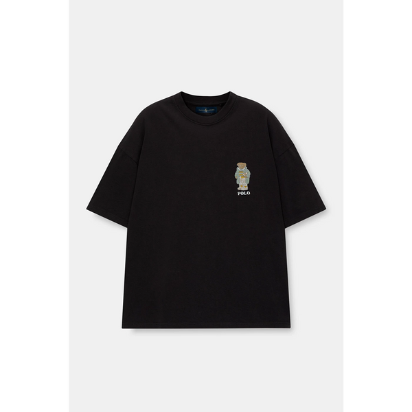 Black RL Bear Oversized Tshirt | Montivo Pakistan