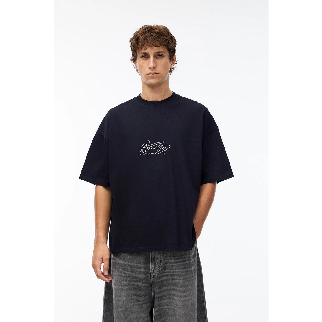 Navy STWD Logo Oversized Tshirt | Montivo Pakistan