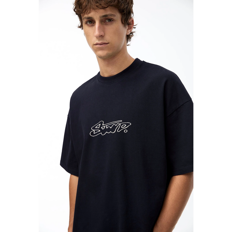 Navy STWD Logo Oversized Tshirt | Montivo Pakistan