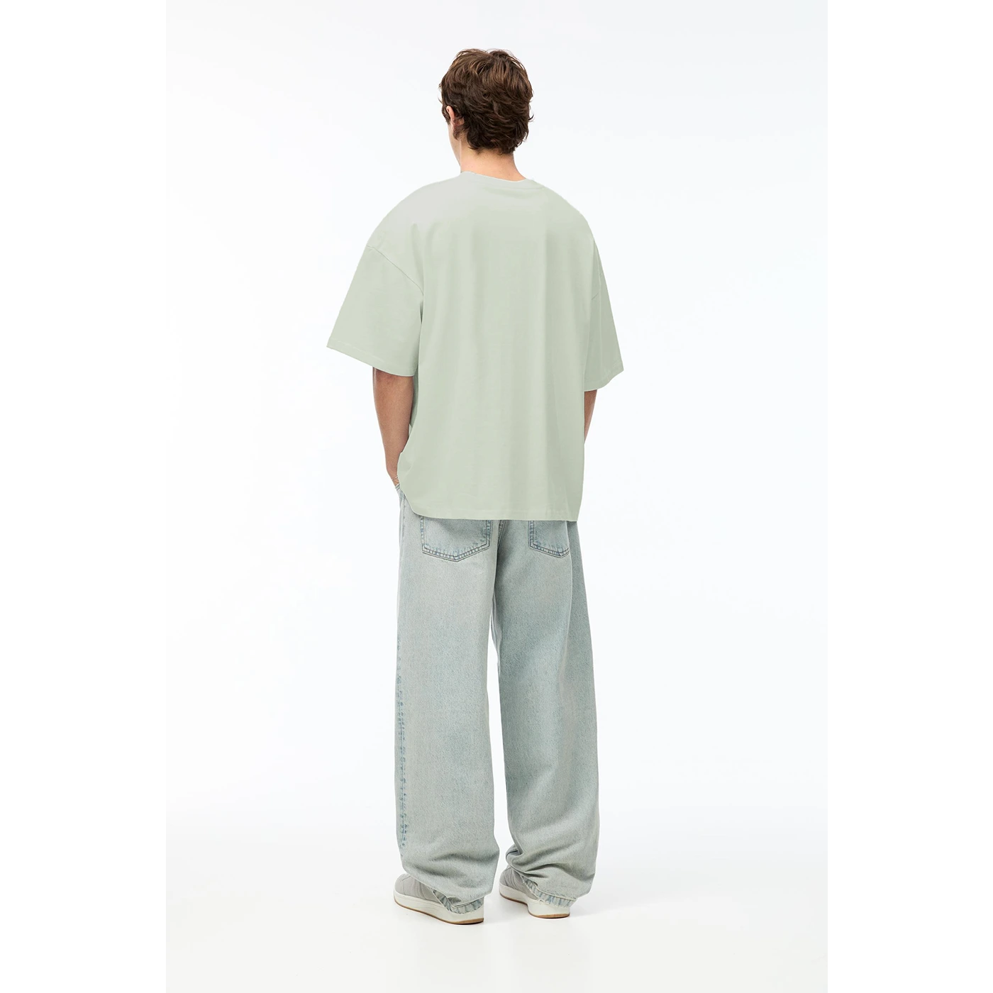 Tea Green STWD Logo Oversized Tshirt | Montivo Pakistan