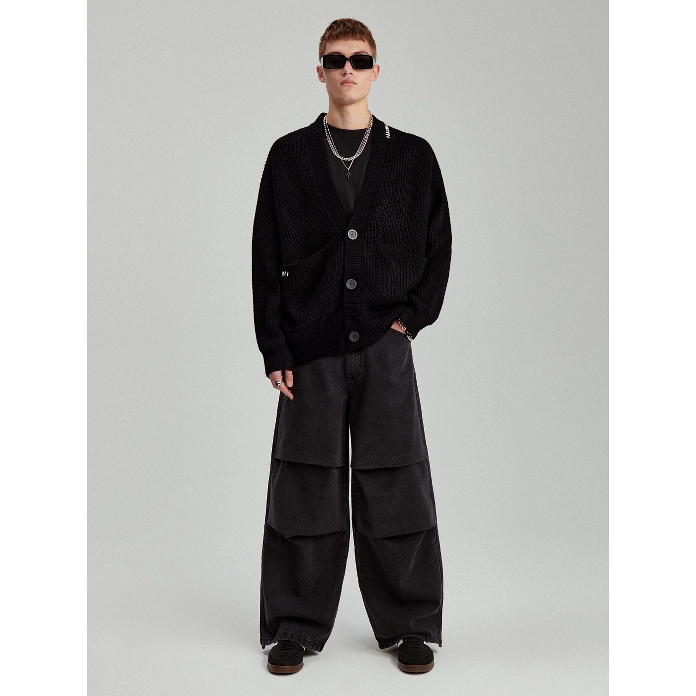 Black Washed Baggy Jeans | Montivo Pakistan