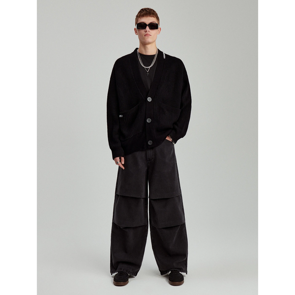 Black Washed Baggy Jeans | Montivo Pakistan