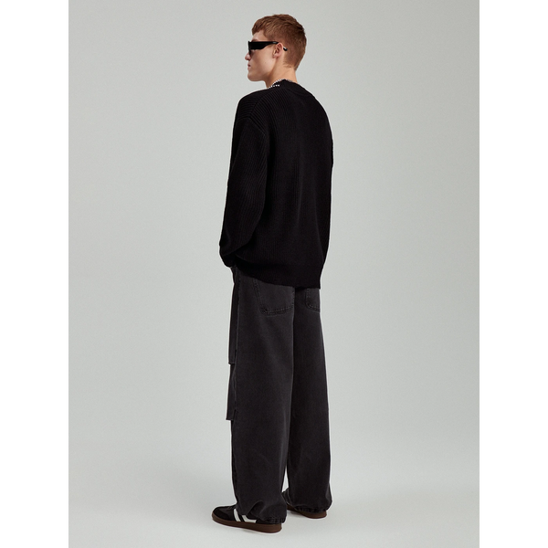Black Washed Baggy Jeans | Montivo Pakistan
