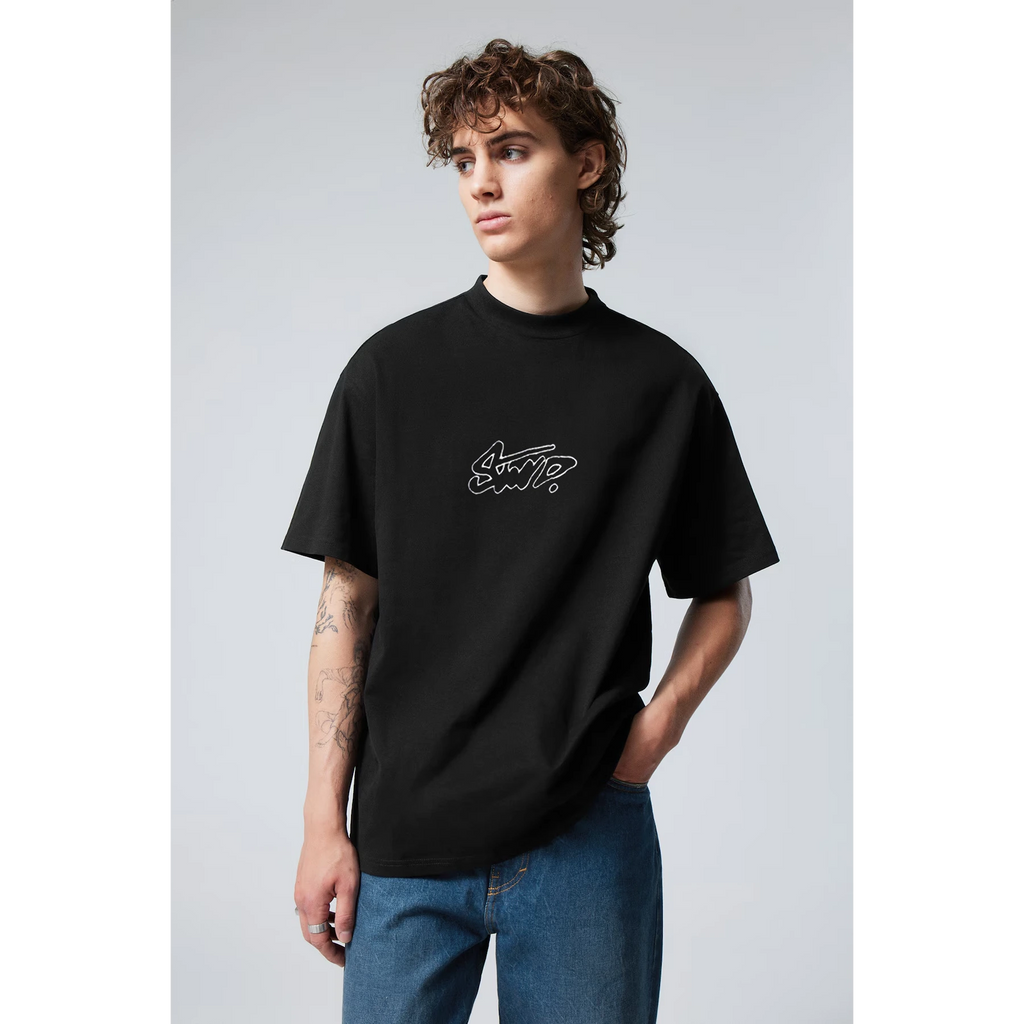 Black STWD Logo Oversized Tshirt | Montivo Pakistan