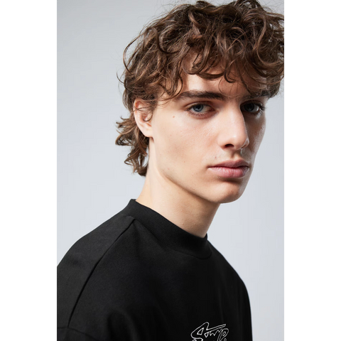 Black STWD Logo Oversized Tshirt | Montivo Pakistan