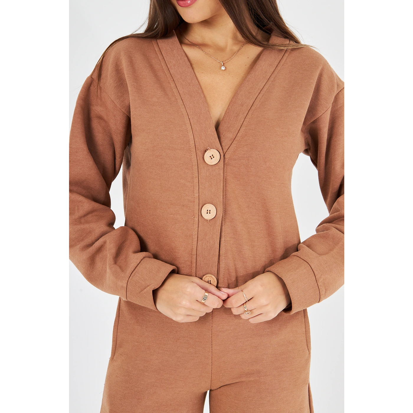 Rust Button Down Matching Set | Montivo Pakistan