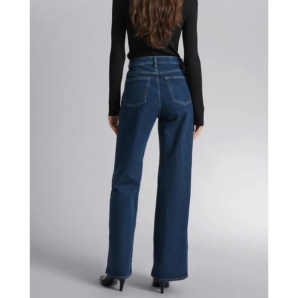 Mid Blue Long Wide Leg Jeans | Montivo Pakistan