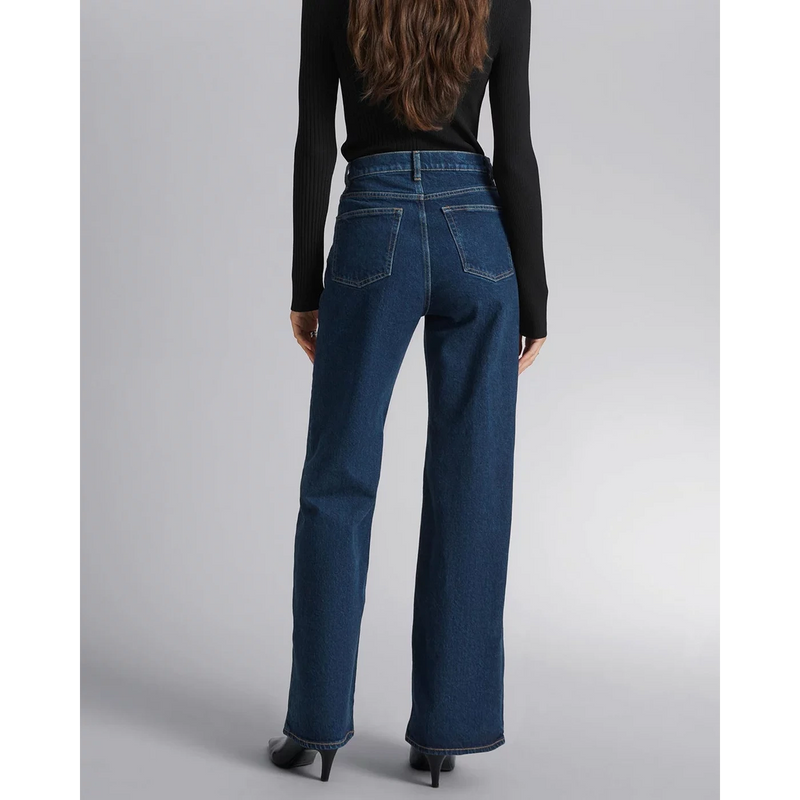 Mid Blue Long Wide Leg Jeans | Montivo Pakistan