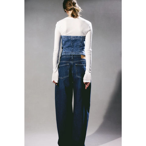 Baggy High Waist Blue Jeans | Montivo Pakistan