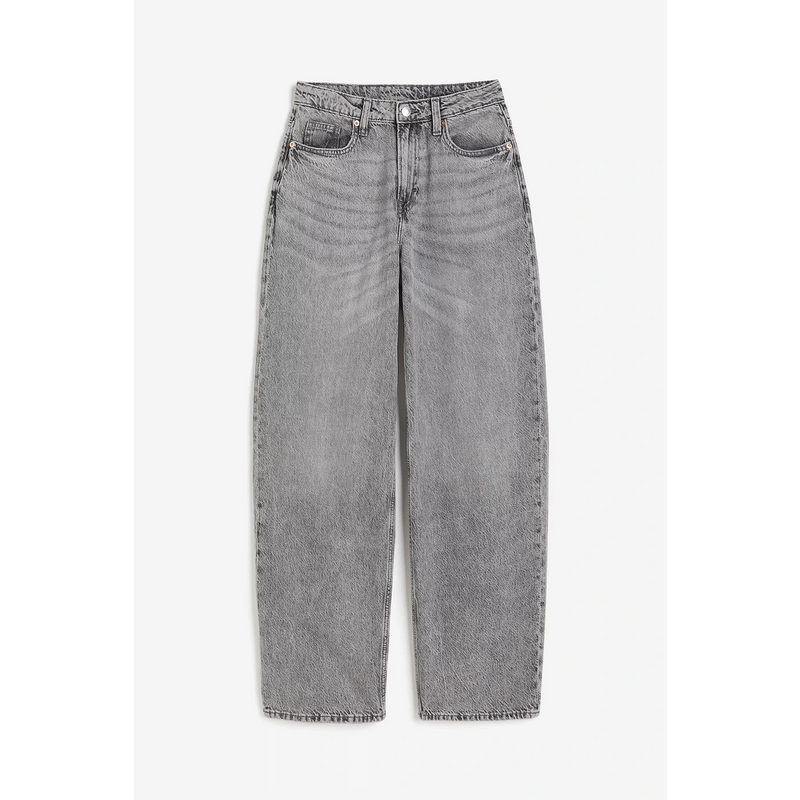 Baggy High Waist Grey Jeans | Montivo Pakistan