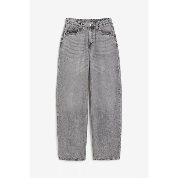 Baggy High Waist Grey Jeans | Montivo Pakistan