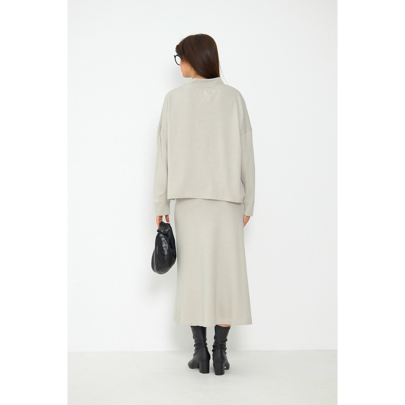 Beige Skirt and Top Matching Set | Montivo Pakistan