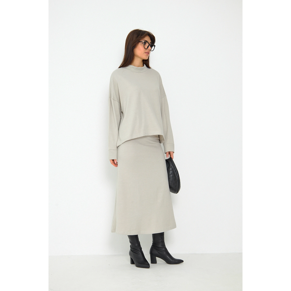 Beige Skirt and Top Matching Set | Montivo Pakistan