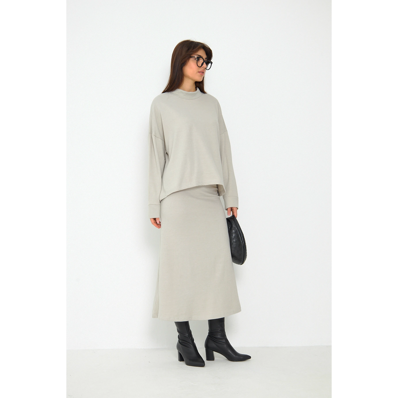 Beige Skirt and Top Matching Set | Montivo Pakistan