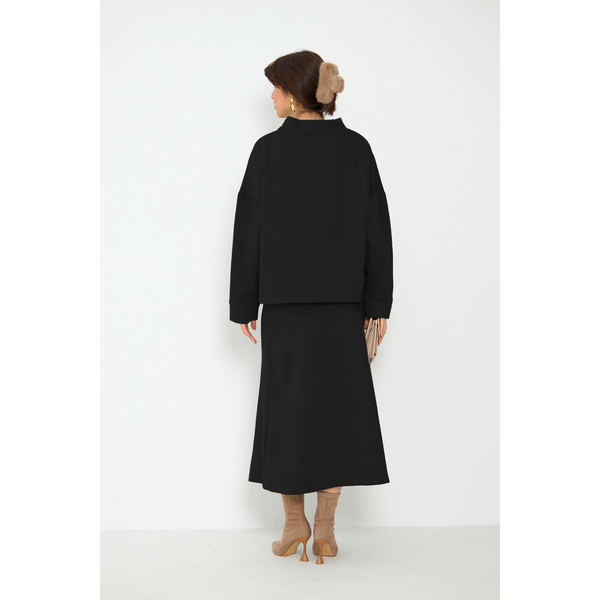Black Skirt and Top Matching Set | Montivo Pakistan