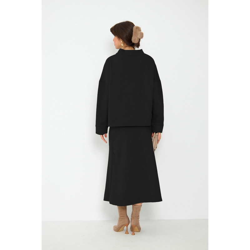 Black Skirt and Top Matching Set | Montivo Pakistan