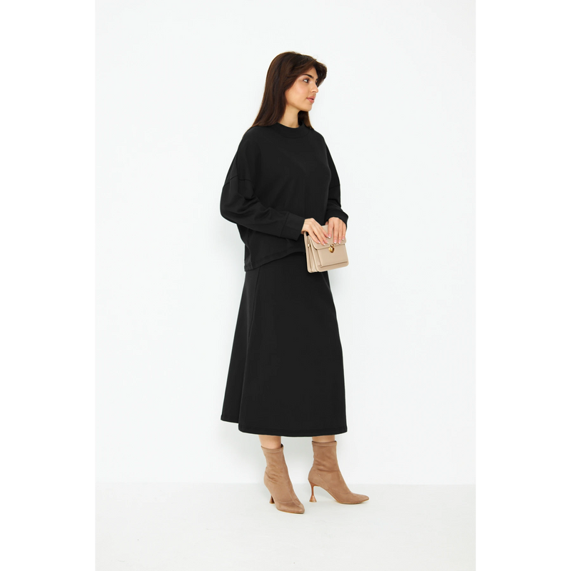 Black Skirt and Top Matching Set | Montivo Pakistan