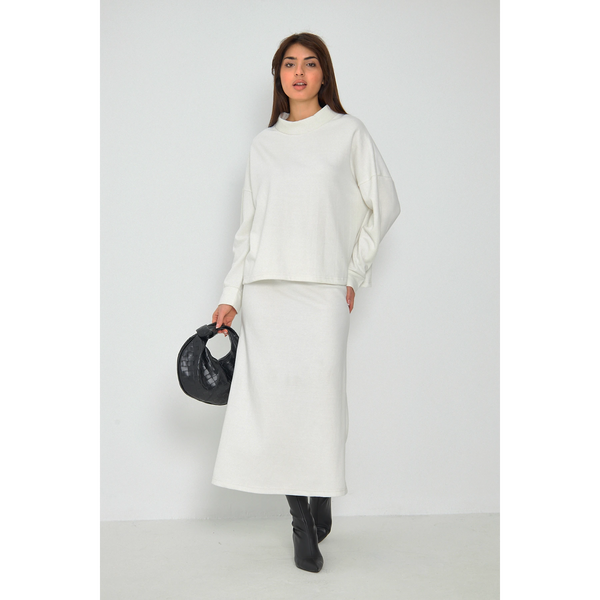 White Skirt and Top Matching Set | Montivo Pakistan