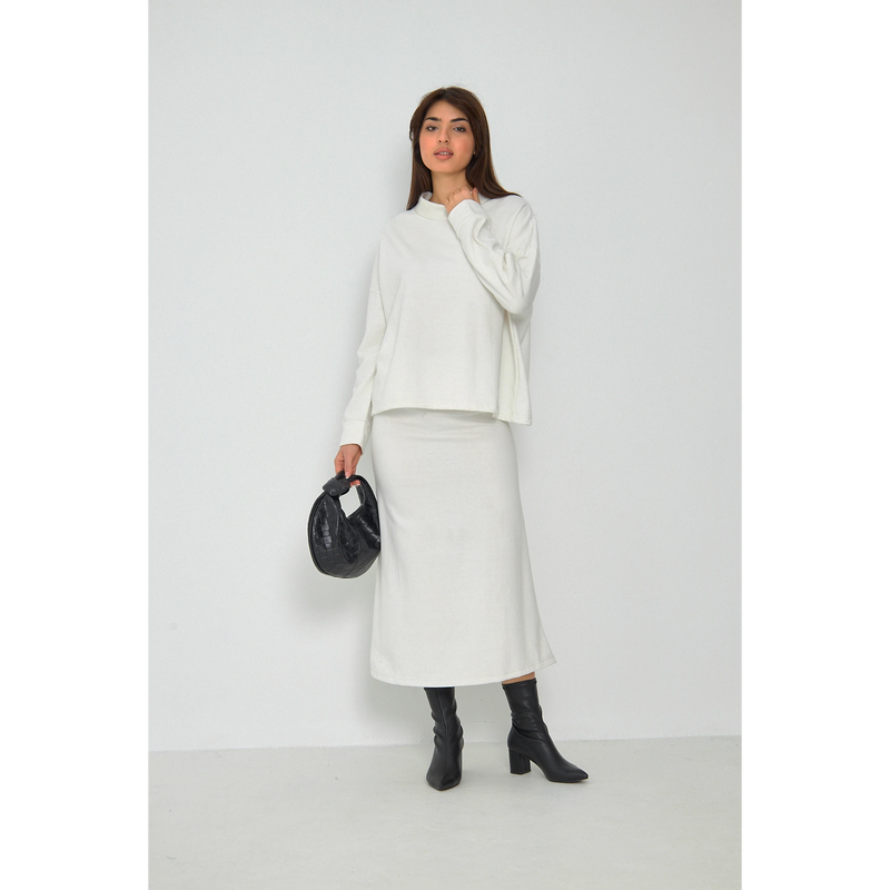 White Skirt and Top Matching Set | Montivo Pakistan