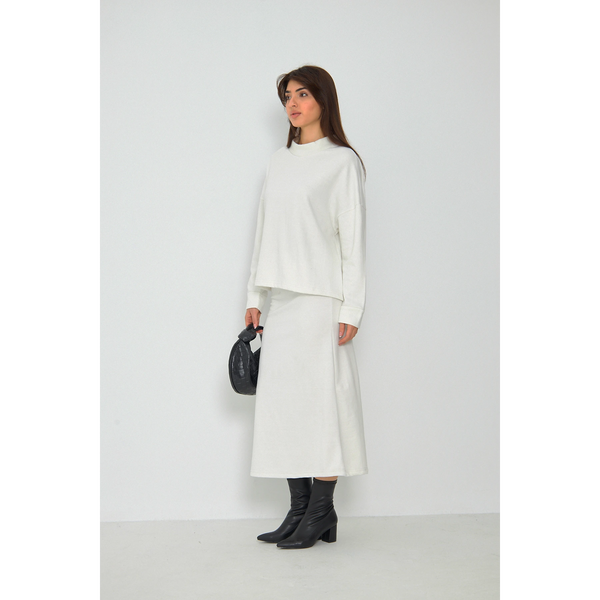 White Skirt and Top Matching Set | Montivo Pakistan